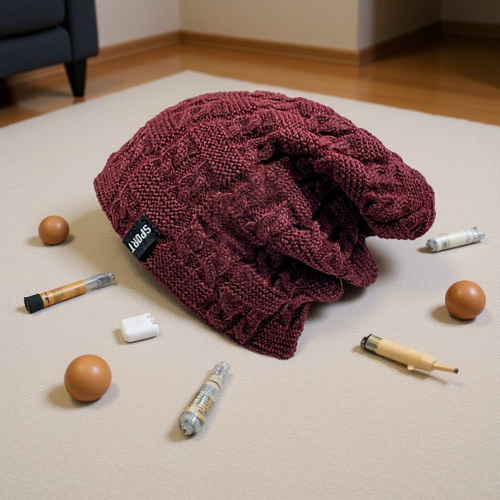 Fashionable Knitted Twist Woolen Cap