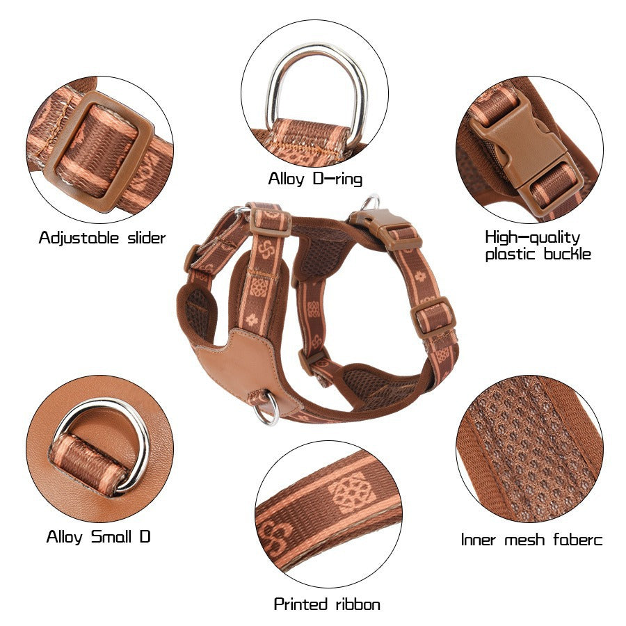 Breathable Reflective Pet Harness For Dogs