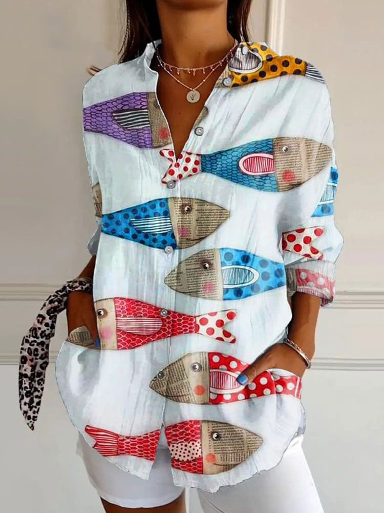 Women's Fashion Summer Pattern Printed 3D Shirt