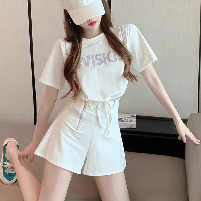 Salt-style Slightly Mature Two-piece Set Internet-famous