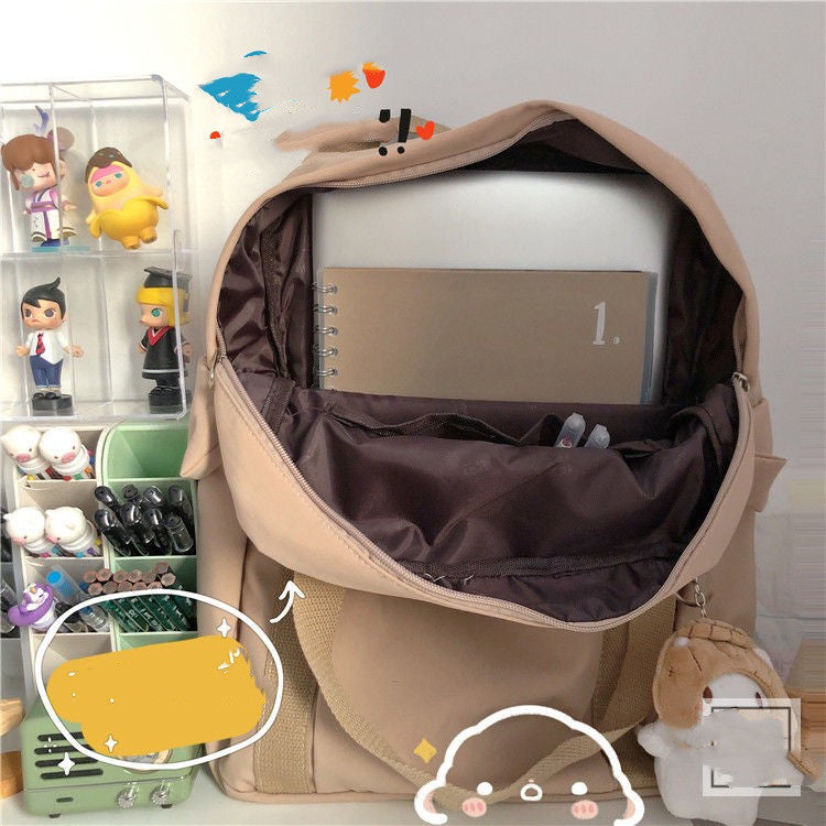 Department Of Literature And Art Female College Style Simple  Backpack