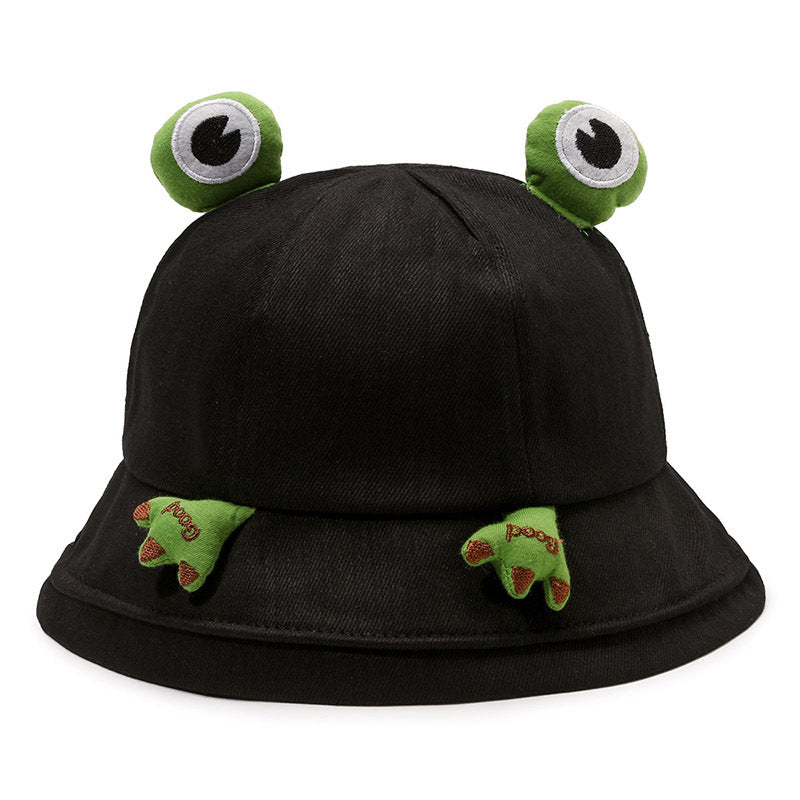 Cute Cartoon Frog Female Fisherman Hat