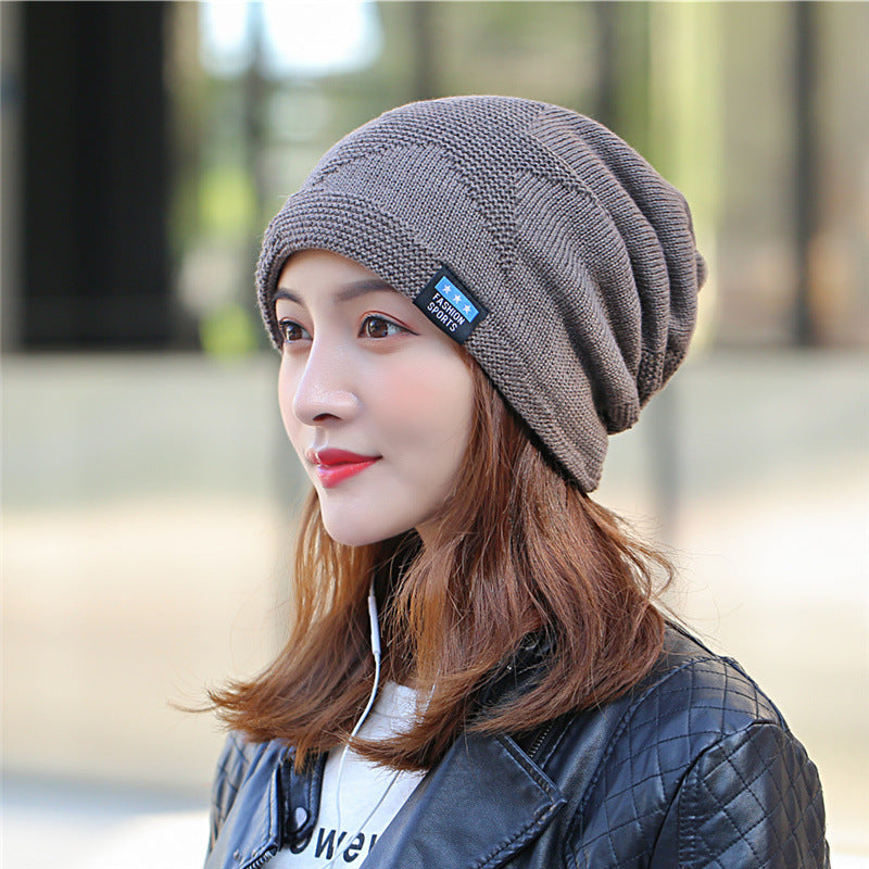 Three Dimensional Five Pointed Star Knitted Hat