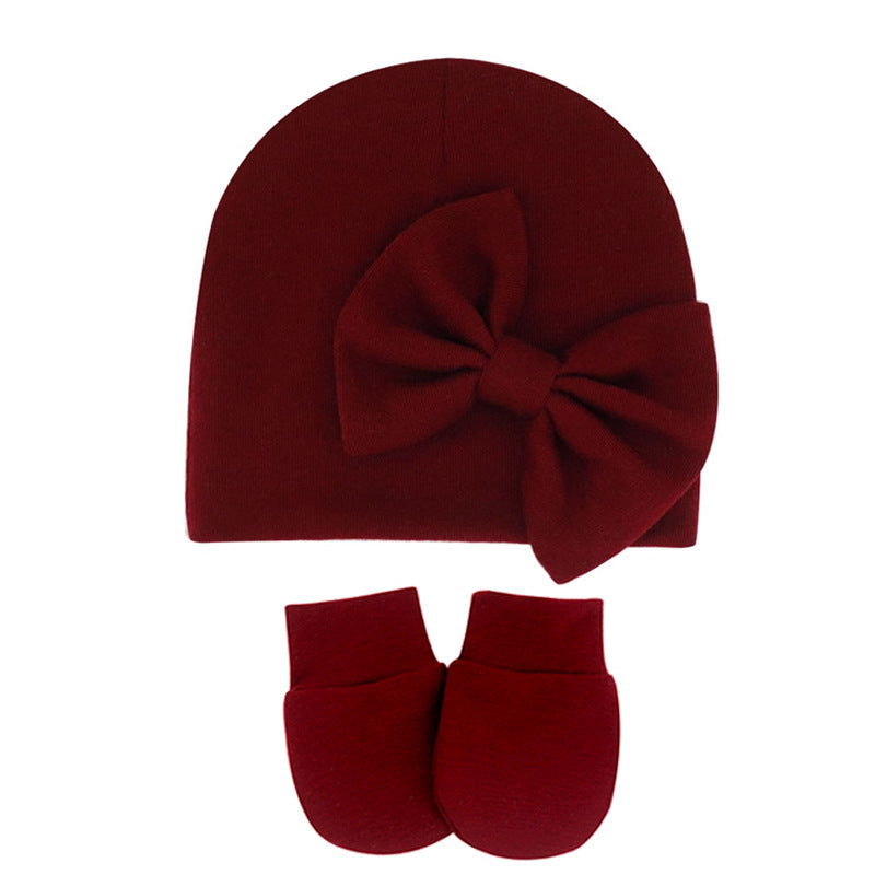 Infant Fetal Hat Newborn Gloves Set