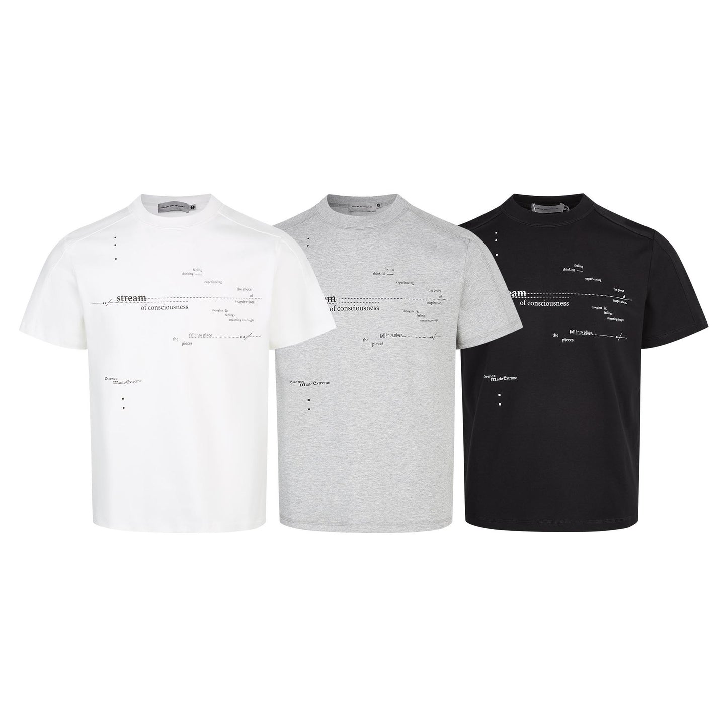 Amerikansk stil sommer enkelhed design brevsprint løs komfortabel og afslappet T-shirt