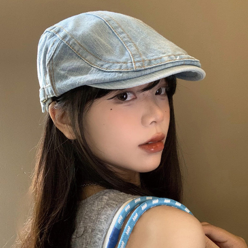 Washed Denim Advance Hats Women's Spring And Summer