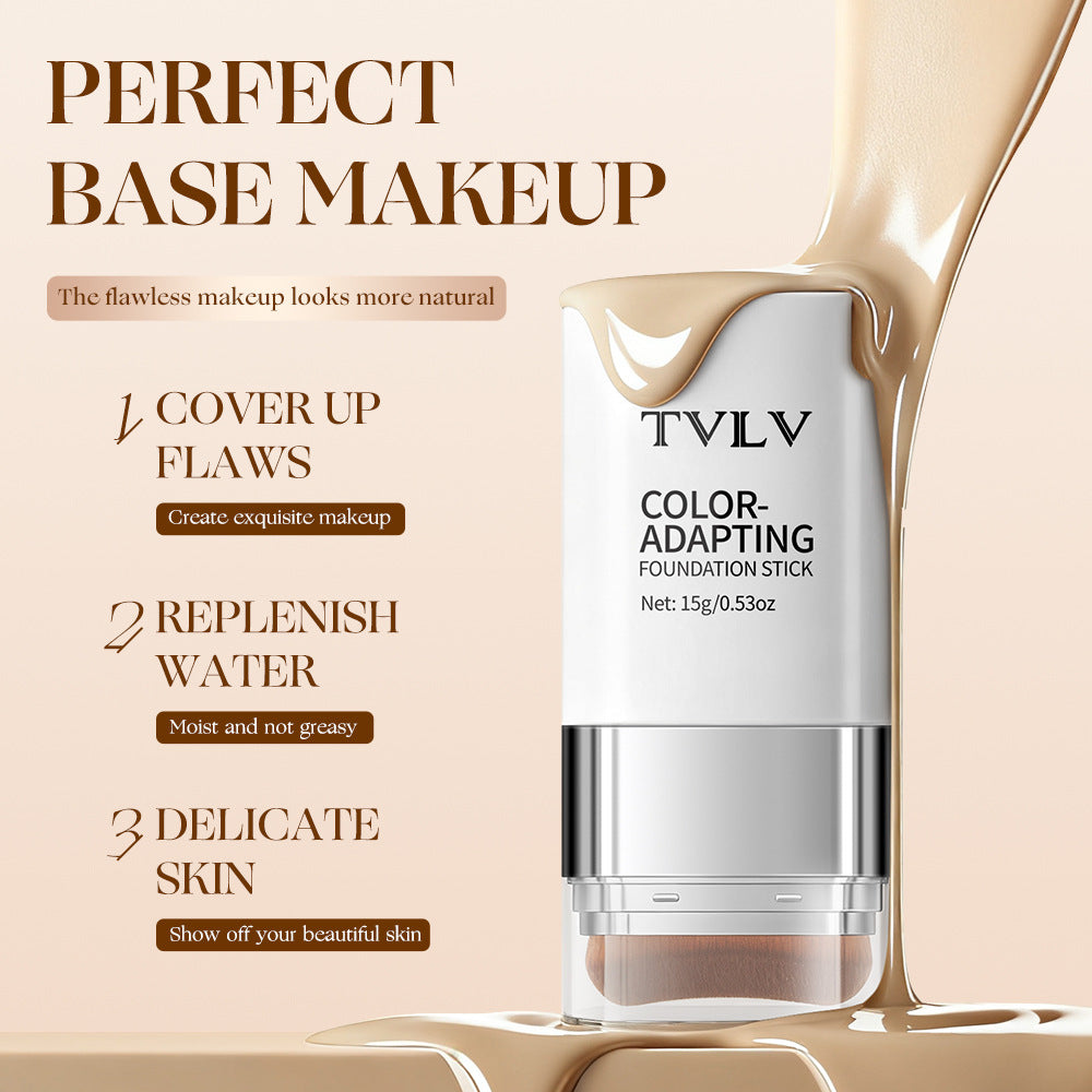 2-in-1 Color-changing Foundation Stick For A Dewy, Non-cakey Finish With A Dual-ended Applicator