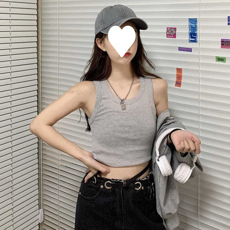 Irregular Short Long-sleeved Sweater Women's Vest Two-piece Set