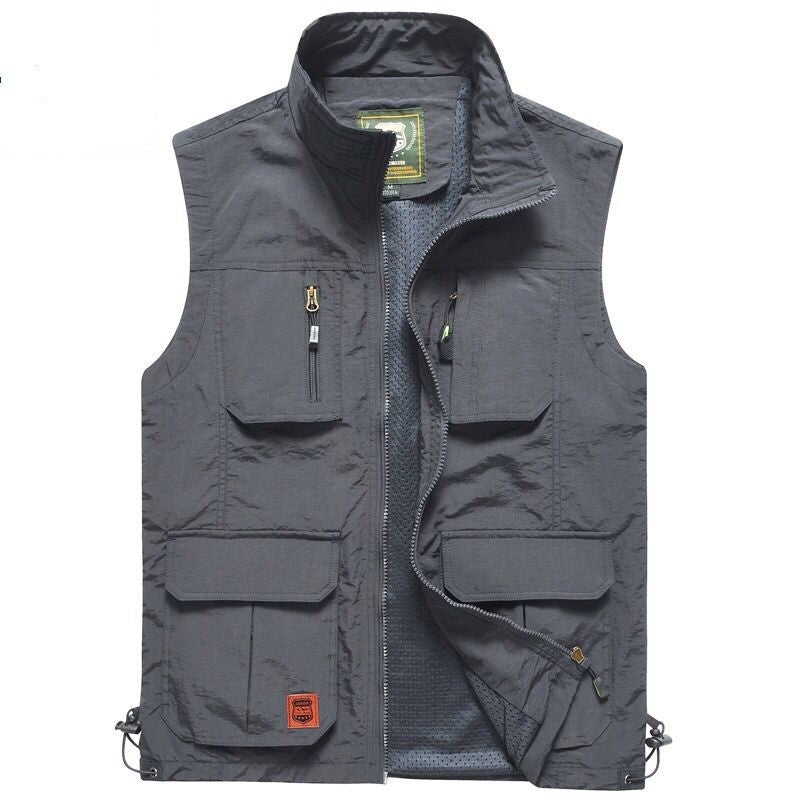 Outdoor Quick Drying Multi Pocket Casual Tank Top
