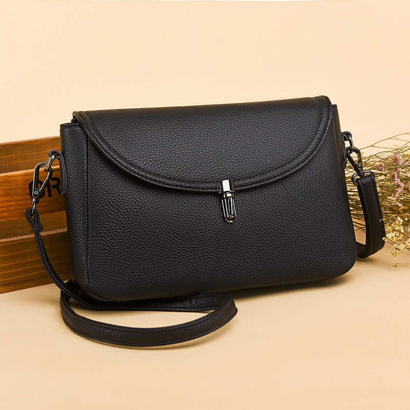 Versatile Large Capacity Top Layer Cow Leather Female