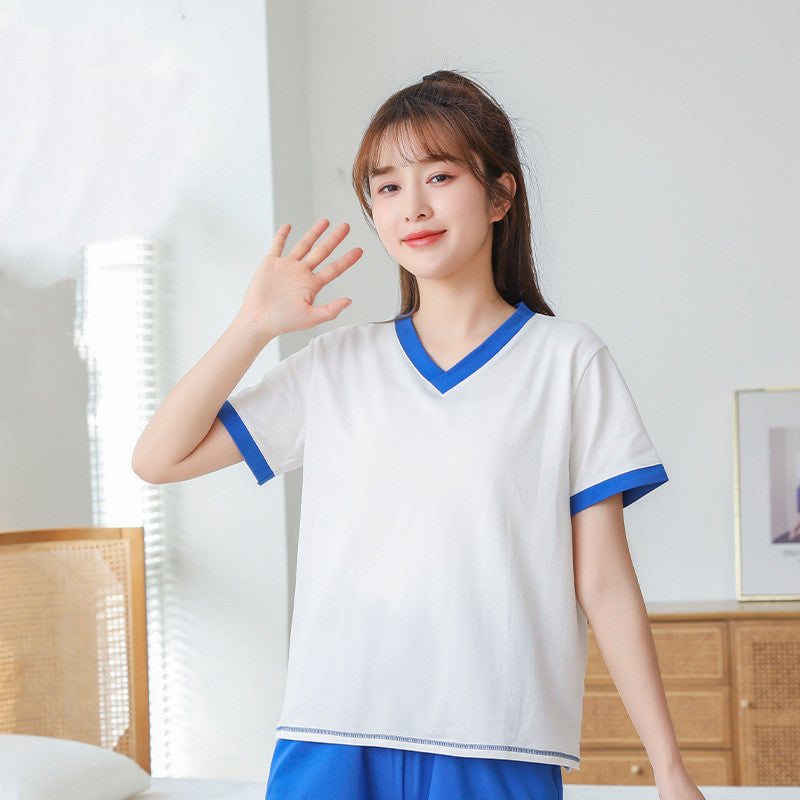 Women's Short Sleeve Top With Chest Pad
