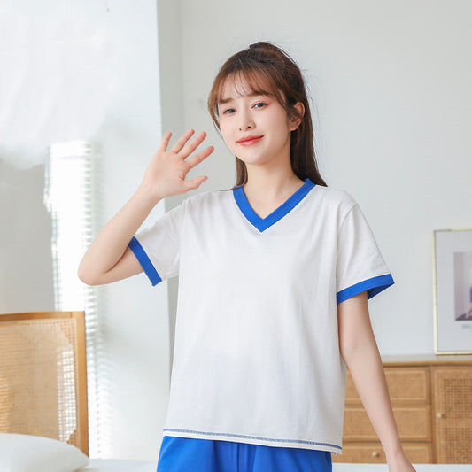 Women's Short Sleeve Top With Chest Pad
