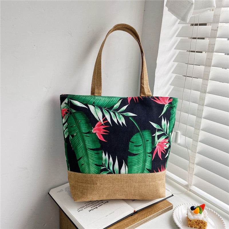 Women's Canvas Handbag Casual Simple Shoulder