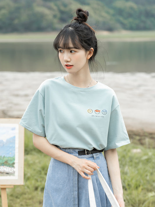 Women's Summer New Casual Cotton Printed T-shirt