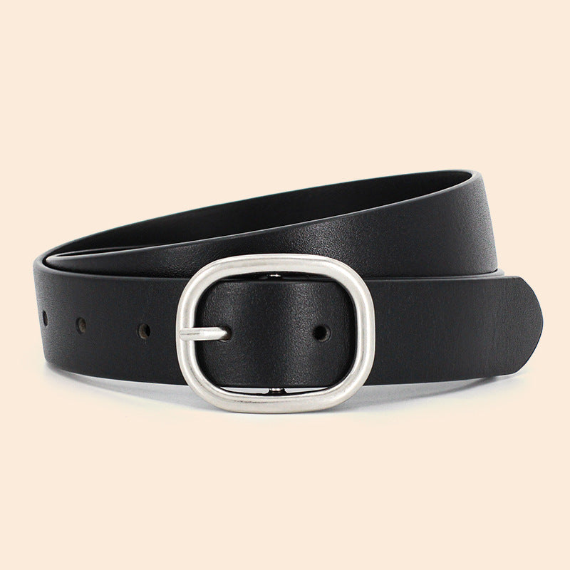 Top Layer Cowhide Women's Pin Buckle Belt
