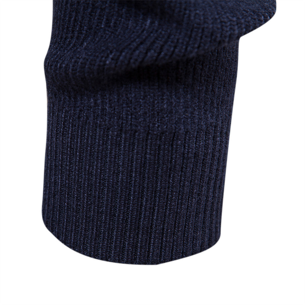 Men's Zipper Solid Color Sweater