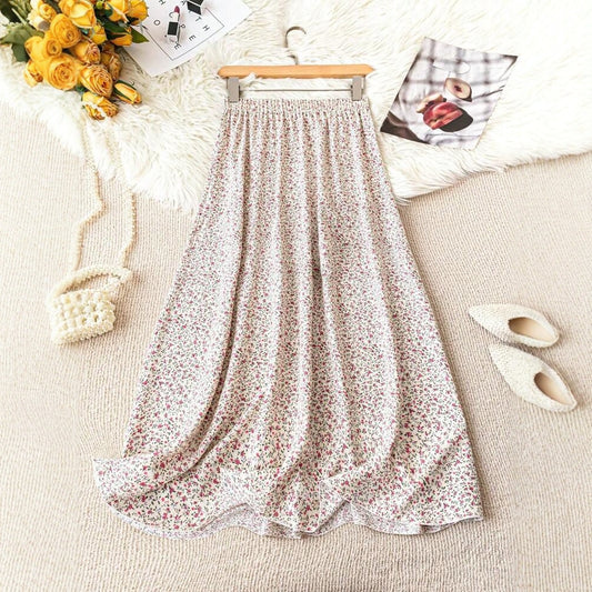 Loose-fitting Fashionable Floral Print Skirt For Women