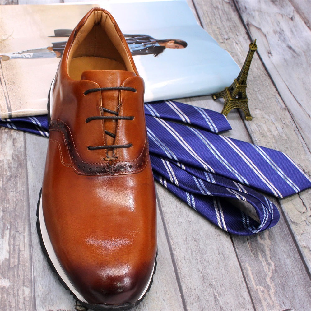 Breathable And Non Slip Leather Men Shoes