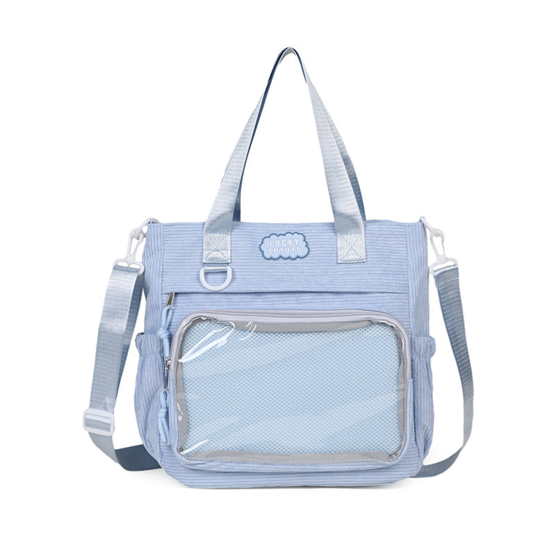 Crossbody Large Capacity Two-dimensional Student Party Bar Bag Japanese Transparent