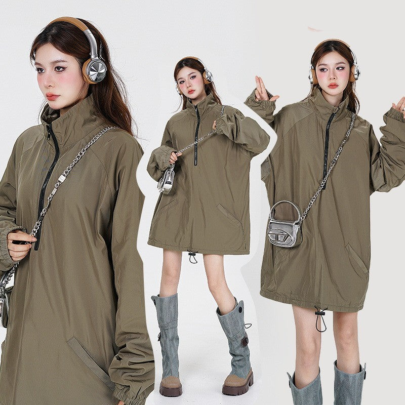 Fleece-lined Casual Loose Jacket Male
