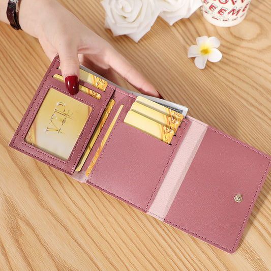 Short Creative Fashion Wallet Print Buckle