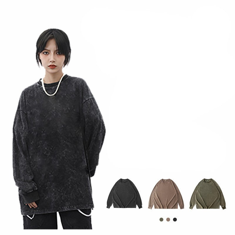 Retro Men's Long-sleeved Sweater Bottoming Shirt