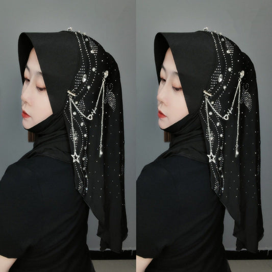 Gold Silk Fabric Scarf