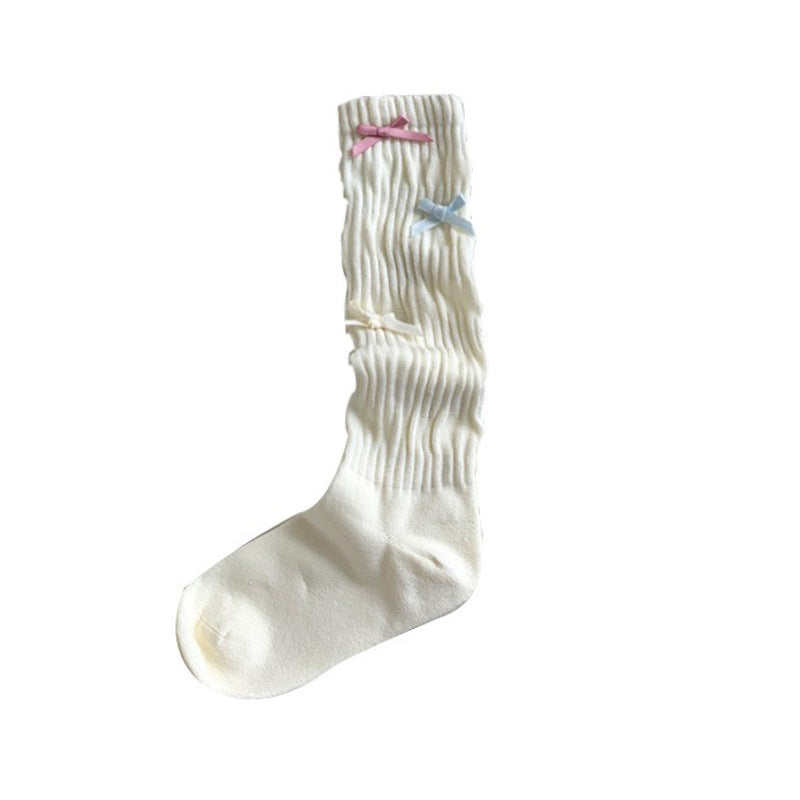 Dopamine No Pilling New Bow Tube Socks Women