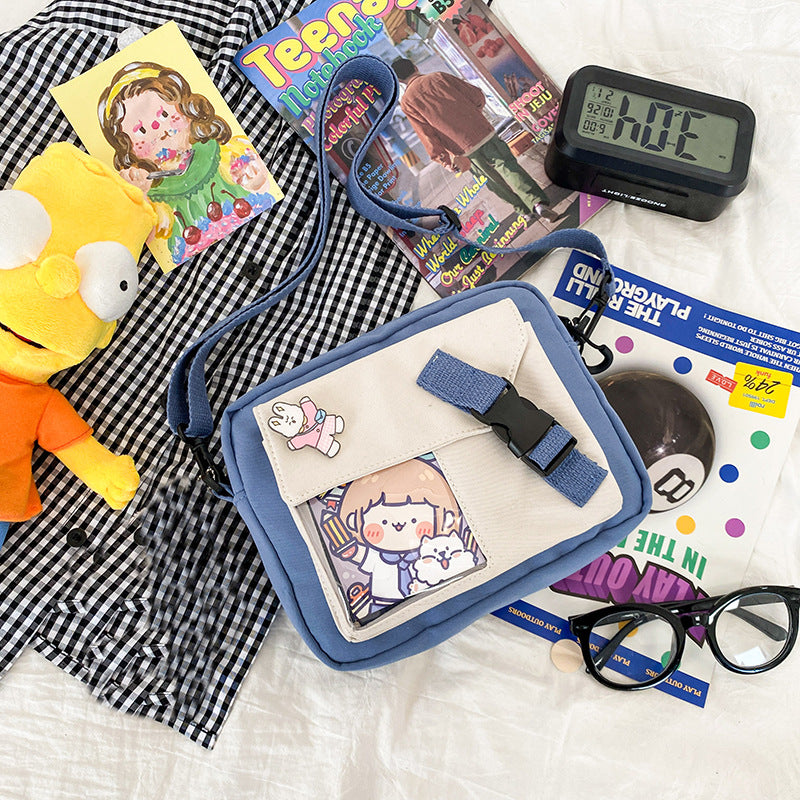 Cute Cartoon Girl Student Transparent Bag
