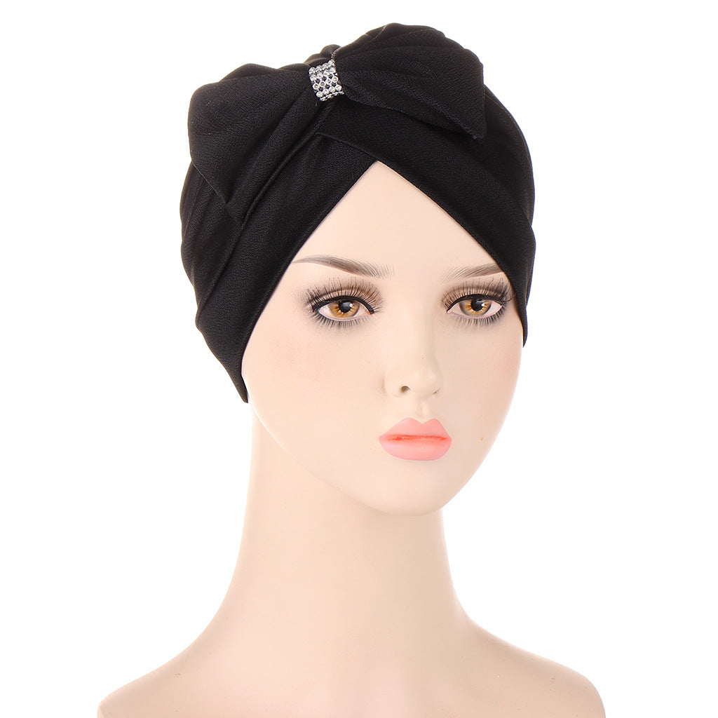 Tangled Bow Fashion Bandana Hat Forehead Cross