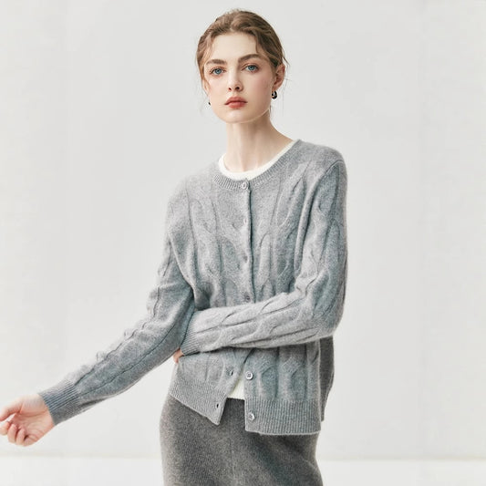 Ribbed Sweater With A Crew Necksoft
