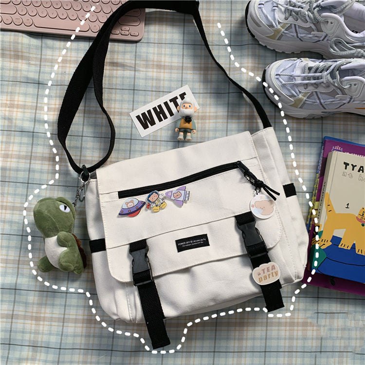 Dark Black Functional Bag Ins Retro Tooling Messenger