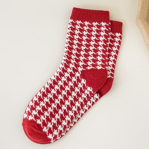 Red Sock Girl's Zodiac Year Christmas Medium Tube