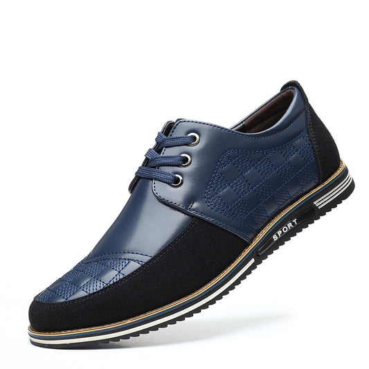 Trendy Casual Shoes Men's Lattice Lace-up Men's Shoes