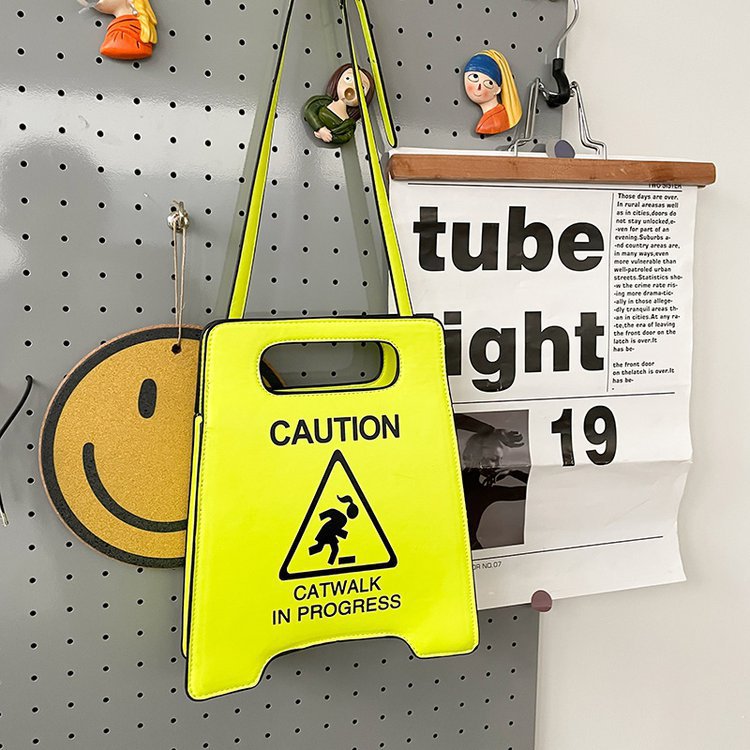 Creative  Parking No Driving License Plate Retro Handbag