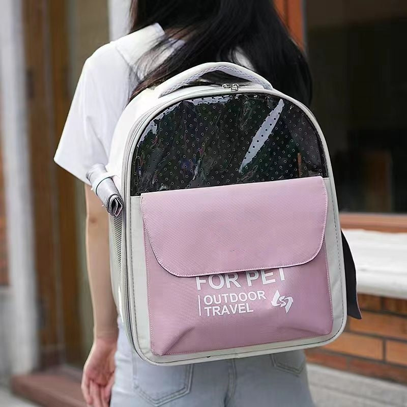 Pet Backpack Portable Foldable Breathable Space Capsule For Cats And Dogs Going Out