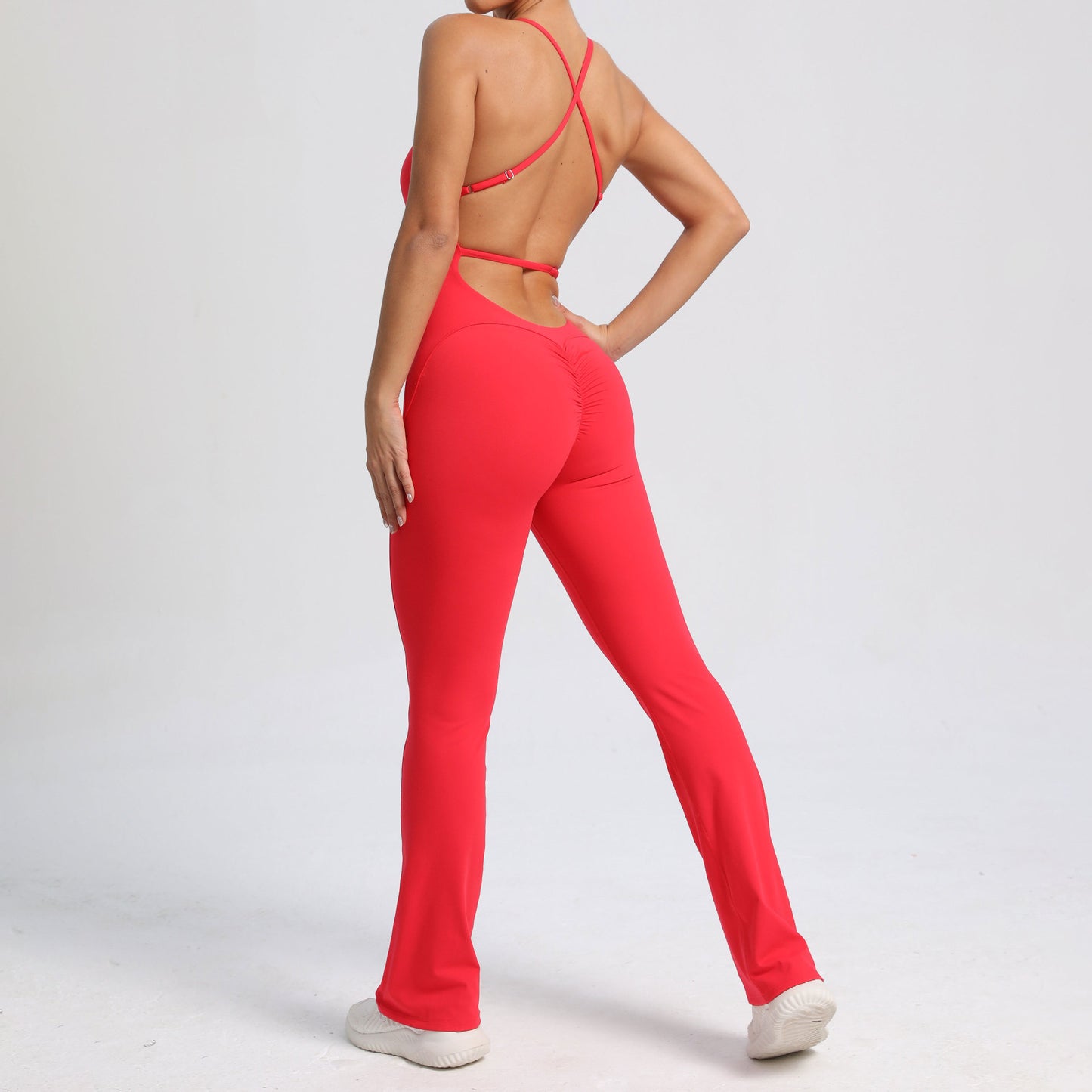 High-intensity Sports Adjustable Shoulder Strap Slightly Tight Yoga Jumpsuit