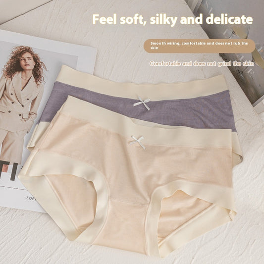 Skin-friendly Comfortable 7A Antibacterial Women's Underwear Silk Crotch