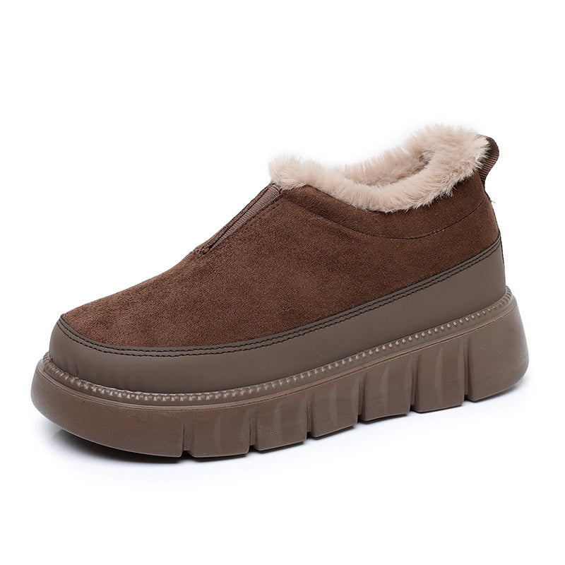 Womens Soft-soled Thickened Insulated Snow Boots