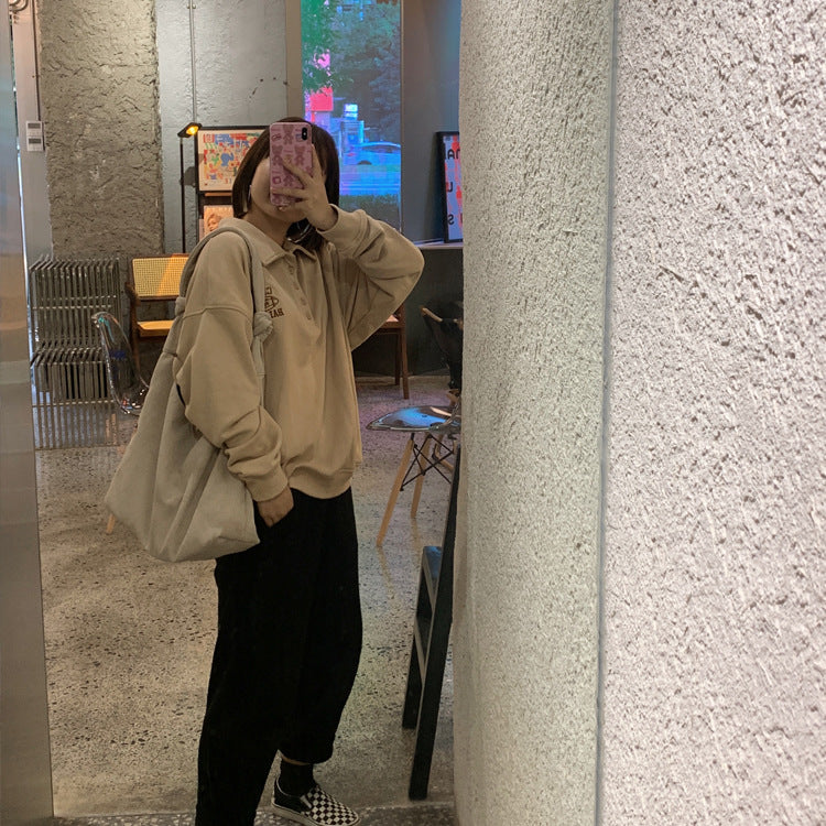 Trendy Fashion Mori Corduroy Bag For Students In Class