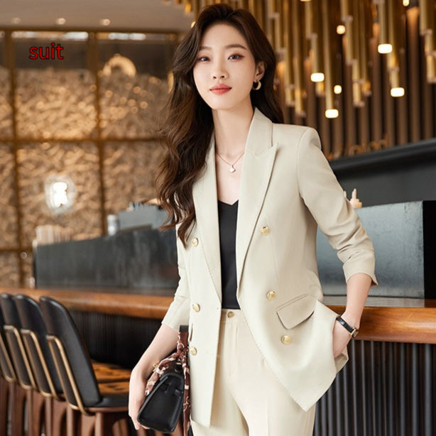 Spring And Autumn Business Two-piece Set For Women