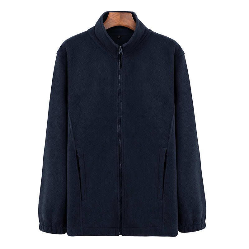Winter Sports Zipper Polar Fleece Loose Sweater Coat