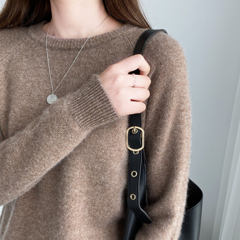 Women's Fashion Simple Knitting Bottoming Shirt