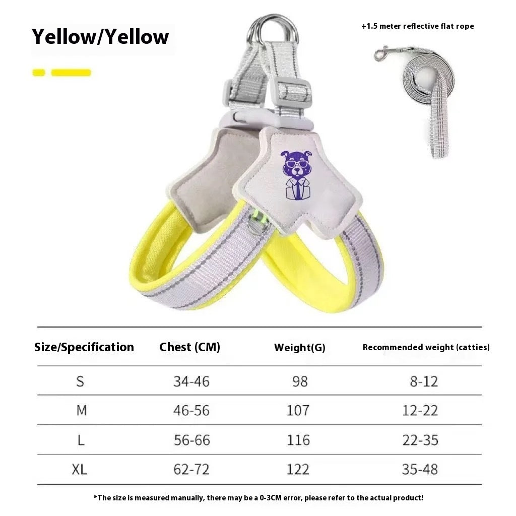 Hand Holding Rope Vest Dog Leash