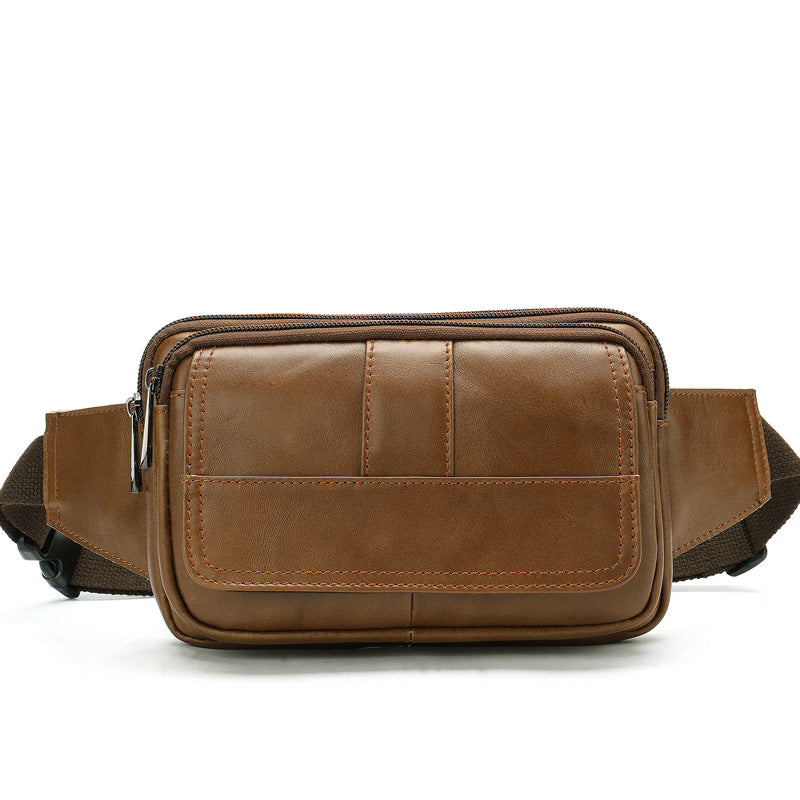 Mænds Første Lags Koskind Udendørs Skuldertaske/Crossbody-taske/Mavetaske