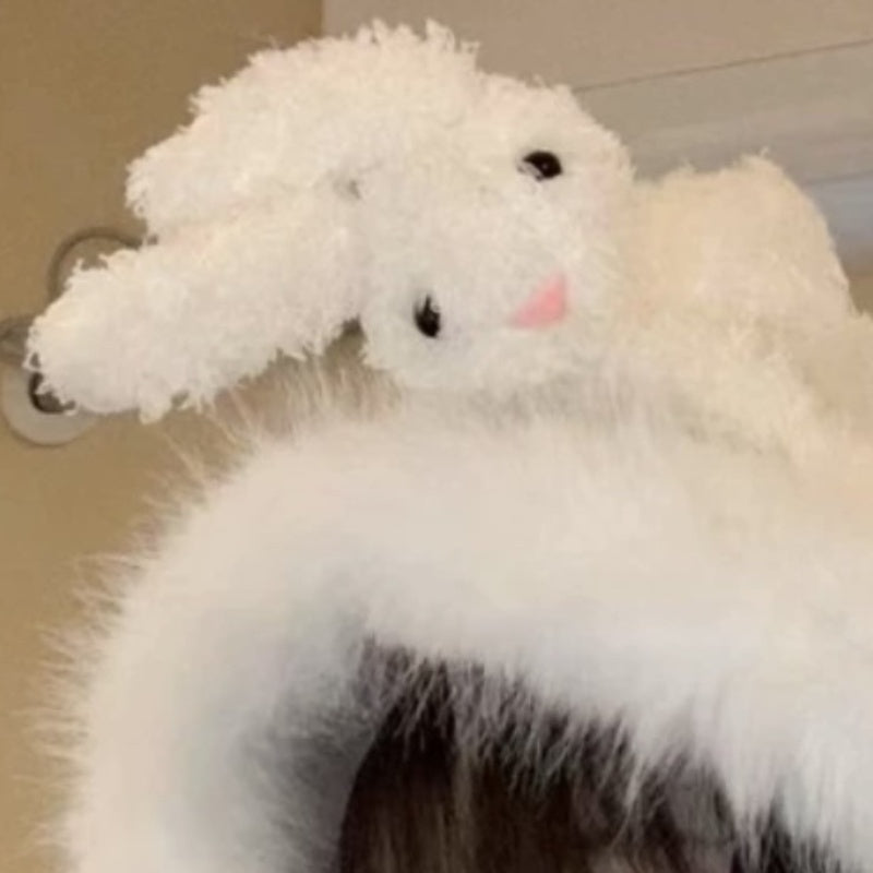 Fluffy Soft And Adorable Warm Autumn And Winter Plush Cold-proof Earmuffs