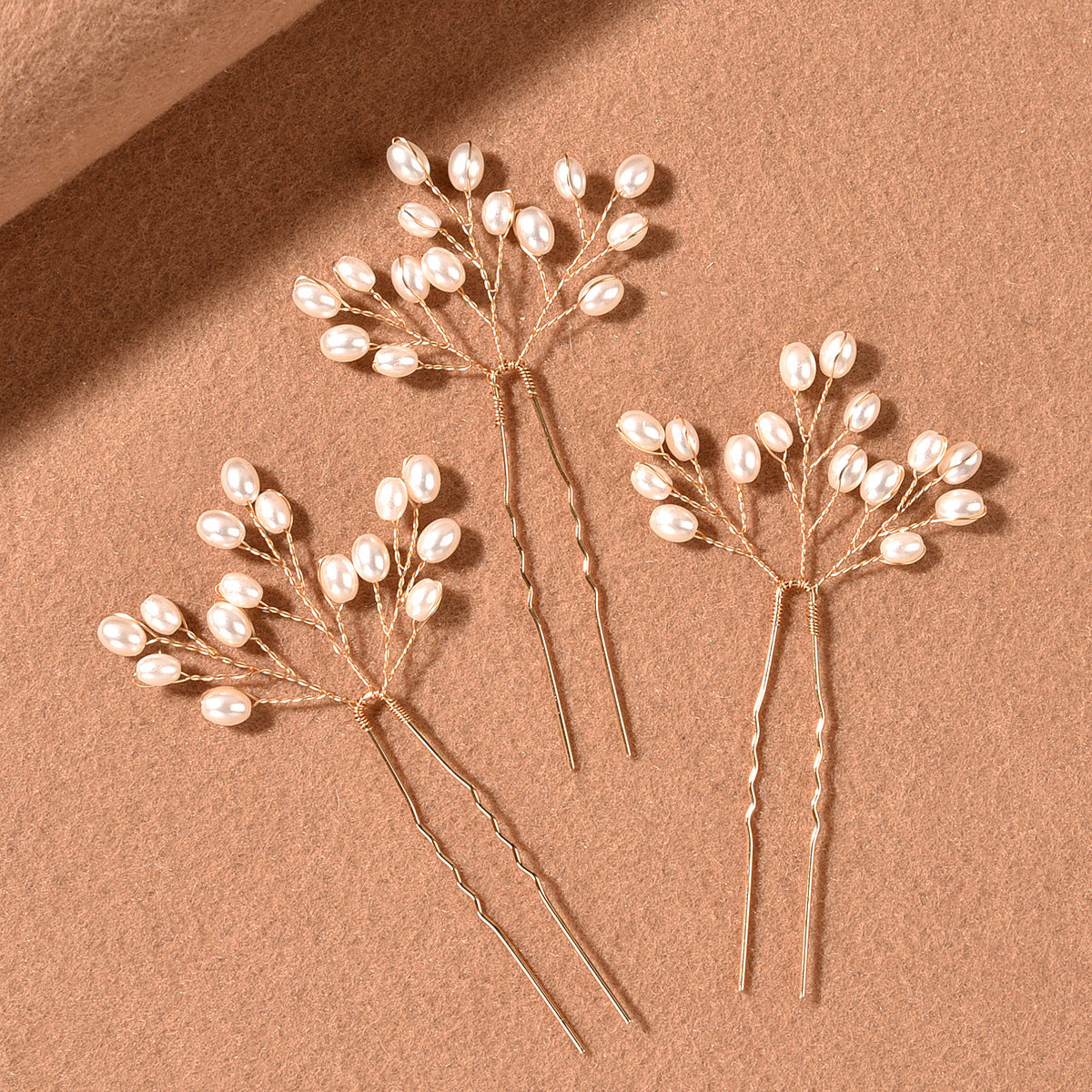 Handmade Pearl Hair Fork Bride Simple And Beautiful