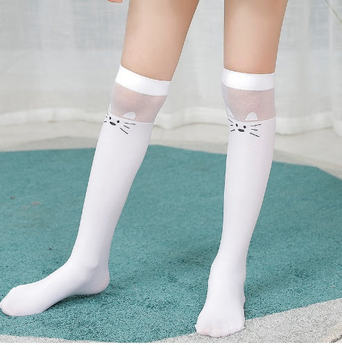 Children Stockings Over The Knee Velvet