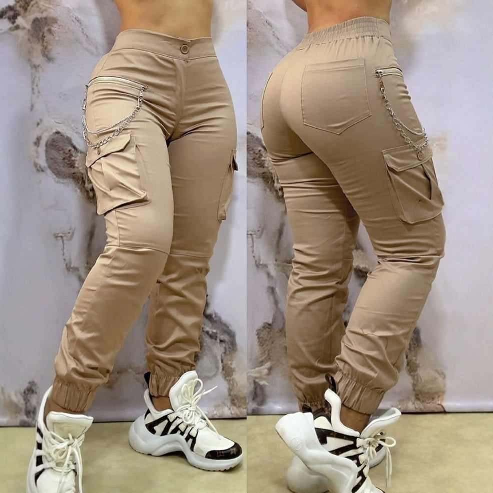 Retro Overalls Ankle-tied Casual Loose Pants