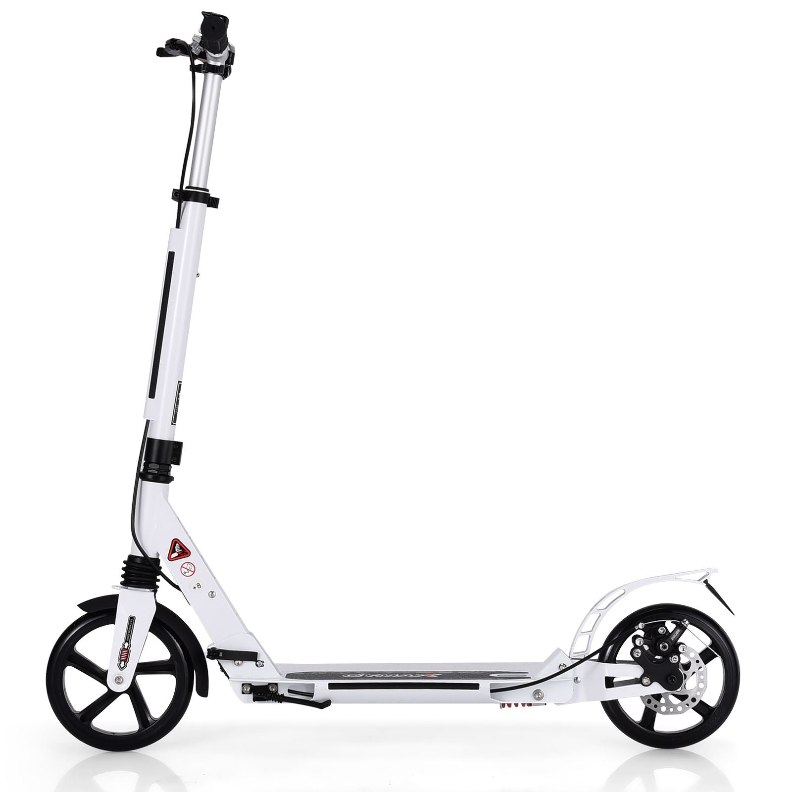 Klappbarer Kickscooter Mit Klingel & Ständer Höhenverstellbarer Scooter Roller Tretroller